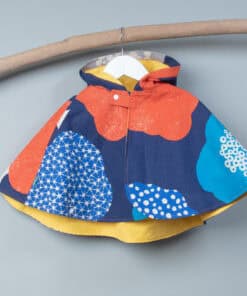 抗風防雨雙面斗篷-訂製 名33vs黃色