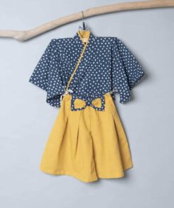 淺草振袖和服-訂製 幾何31vs棉麻10(黃)