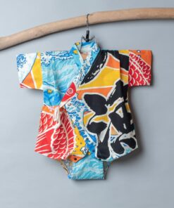 包屁-甚平紗布衣-現貨 和風12 80cm