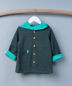 防風抗雨機能［外套］-訂製  厚麻19vs淺綠防水 萬聖節 防風鈴