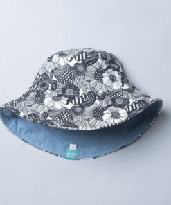 帽圍可調塑型漁夫帽-現貨-花3(內) M