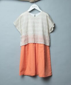 和風罩衫洋裝-現貨 春日微醺 130cm