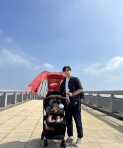 男夏威夷襯衫-名10-紗(黑)