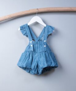 天空之翼吊帶褲裙(氣球褲+吊帶翅膀)-訂製 牛仔棉麻