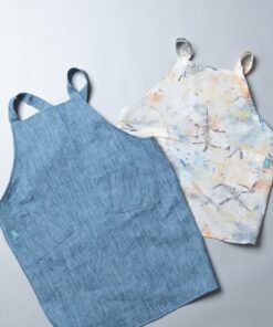 多功能雙面兒童圍裙-(可任意指定兩面的布料)