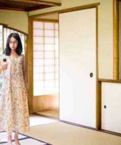 無袖連身洋裝-訂製 花55(缺料)