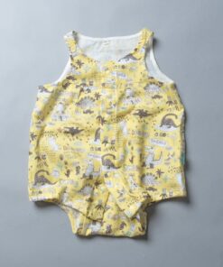 無袖包屁衣-訂製 自然14-紗