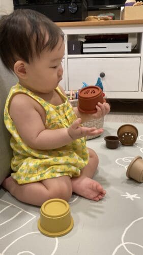 Click to view full screen 無袖包屁衣-訂製 幾何22-紗 photo review