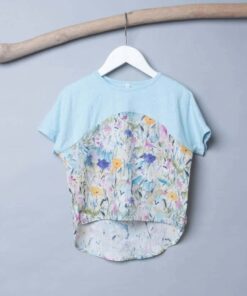 短袖上衣-訂製 花7vs輕薄4