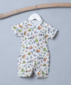 包屁連身衣(短袖)-訂製 自然21-紗