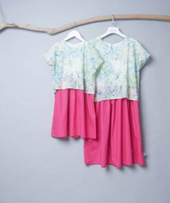 和風罩衫洋裝-訂製 名24vs瑪莎桃紅