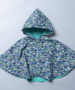 抗風防雨雙面斗篷-現貨 和風33vs淺綠(改黃色) 60-80cm