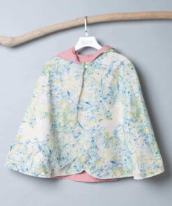 抗風防雨雙面斗篷-訂製 名24vs玫瑰粉