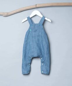 包屁鬆緊吊帶(長褲)-訂製 牛仔棉麻