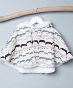 防寒絨毛斗篷-訂製 幾何32vs雪花毛