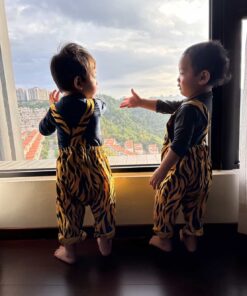 包屁鬆緊吊帶(長褲)-訂製 動物28