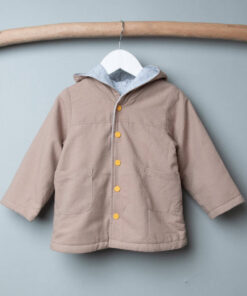 3+1保暖鋪棉外套-訂製-棉麻4vs灰色鋪棉