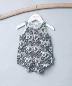 無袖包屁衣-訂製 花3