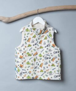 (沒有帽子)保暖高領(雙面)背心-訂製 自然21vs黃色厚棉