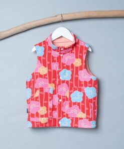 (沒有帽子)保暖高領(雙面)背心-訂製 和風30vs粉色厚棉