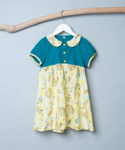 圓領袖邊洋裝(短袖)-訂製 名19vs棉麻30(領口+袖邊+裙擺)