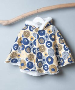 防寒絨毛斗篷-訂製 花75vs雪花毛