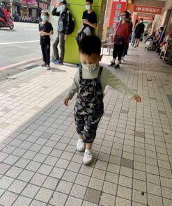 沒事別拆蝴蝶結吊帶褲-訂製 黑色恐龍(缺料)