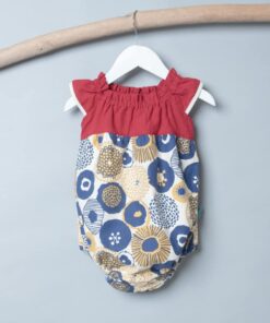 電火球包屁衣-訂製 棉麻14vs花75