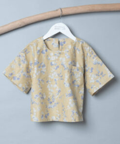 皮蛋6分袖上衣-訂製 花56