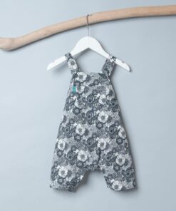 包屁鬆緊吊帶(短)褲- 花3