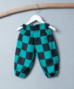 防蚊縮口寬管褲-現貨 和風1 90cm