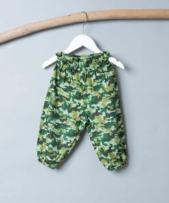 防蚊縮口寬管褲-現貨 迷彩 90cm