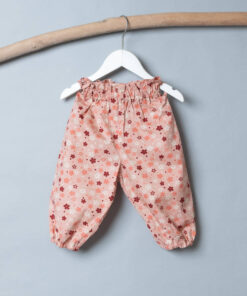 高腰寬管長褲-現貨 90cm 和風13(腰帶需另外購買)