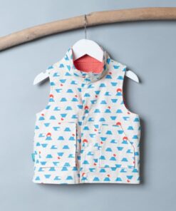 保暖連帽(雙面)背心-訂製 和風34vs中薄14