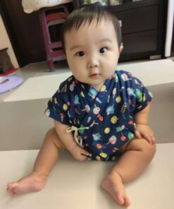 包屁-甚平紗布衣-訂製 幾何40