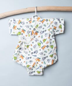 包屁-甚平紗布衣-訂製 自然21 嬰兒 包屁-衣 連身衣