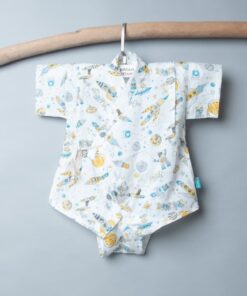 包屁-甚平紗布衣-訂製 自然11 嬰兒 包屁-衣 連身衣