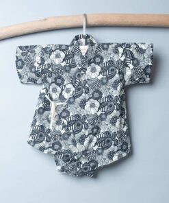 包屁-甚平紗布衣-訂製 花3