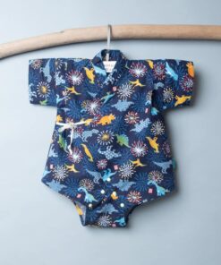 包屁-甚平紗布衣-訂製 自然22 嬰兒 包屁-衣 連身衣