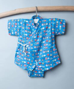 包屁-甚平紗布衣-訂製 交通11 嬰兒 包屁-衣 連身衣