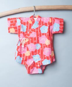 包屁-甚平紗布衣-訂製 和風30 嬰兒 包屁-衣 連身衣