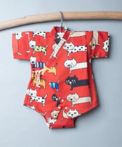 包屁-甚平紗布衣-訂製 動物34 嬰兒 包屁-衣 連身衣