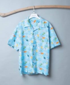 男夏威夷襯衫-自然24
