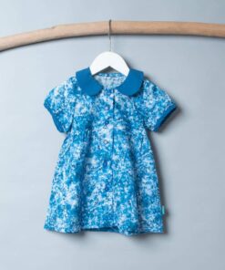 圓領袖邊洋裝(短袖)-訂製 名1