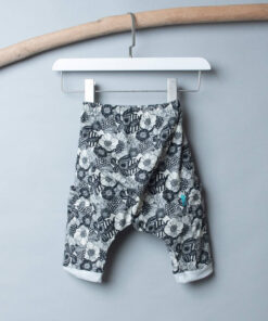 哈倫九分長褲-訂製 花3