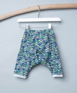 哈倫九分長褲-訂製 和風33