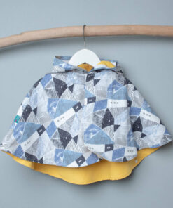 抗風防雨雙面斗篷-訂製 名26vs黃色防水