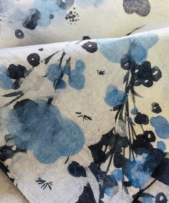 名6(細綿麻)-潑墨紫花