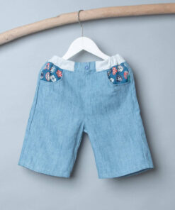 跳跳短褲-訂製 牛1vs和風26(口袋布)