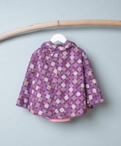 抗風防雨雙面斗篷-訂製 和風3vs玫瑰粉